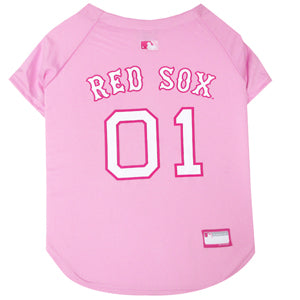 BOSTON RED SOX Girls' Pink Jersey